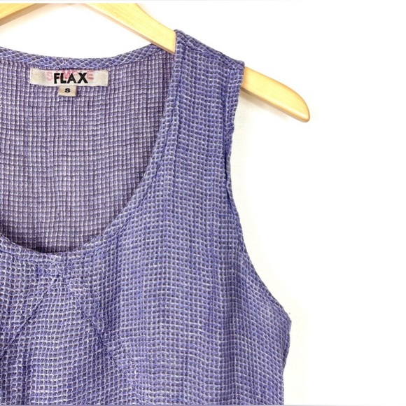 Jeanne Flax Purple Knit Tank Dress SAMPLE size small - Picture 2 of 3